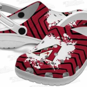 Arizona Diamondbacks MLB Crocs Clogs - Zigzag Paint Burst Baseball Fan Footwear 2