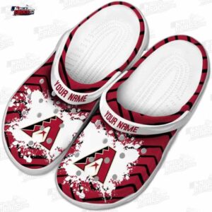 Arizona Diamondbacks MLB Crocs Clogs - Zigzag Paint Burst Baseball Fan Footwear 3
