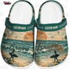 Atlanta Braves Zigzag Paint Burst Crocs – Custom Name Baseball Clogs