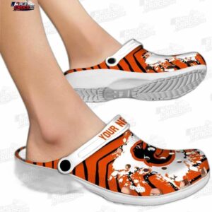 Baltimore Orioles MLB Crocs Clogs - Zigzag Paint Burst Baseball Fan Footwear 1
