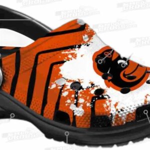 Baltimore Orioles MLB Crocs Clogs - Zigzag Paint Burst Baseball Fan Footwear 4