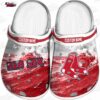 Baltimore Orioles Orange Paint Burst Crocs – Custom Name Baseball Clogs