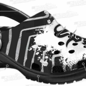 Chicago White Sox MLB Crocs Clogs - Zigzag Paint Burst Baseball Fan Footwear 4