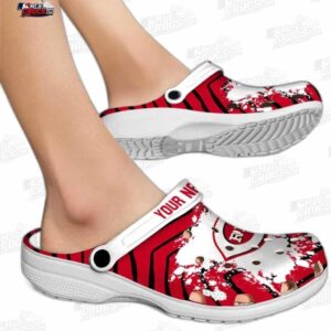 Cincinnati Reds MLB Crocs Clogs - Zigzag Paint Burst Baseball Fan Footwear 1