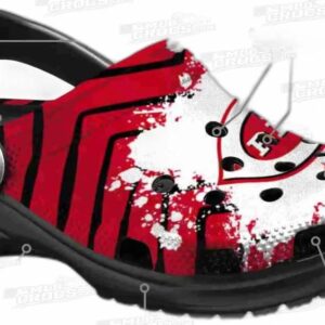 Cincinnati Reds MLB Crocs Clogs - Zigzag Paint Burst Baseball Fan Footwear 4