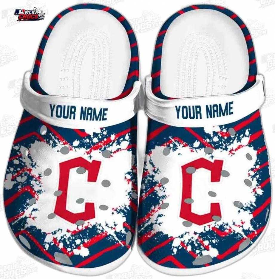 Cleveland Guardians Red C Splash Crocs – Personalized Name Baseball Clogs Cleveland Guardians Red C Splash Crocs – Personalized Name Baseball Clogs