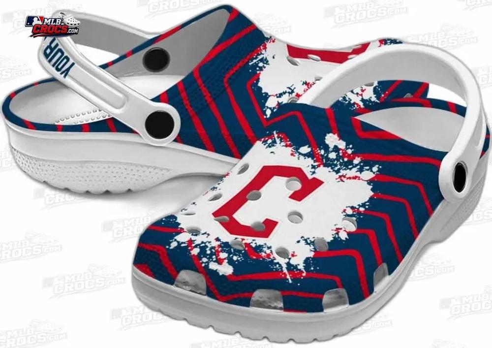 Cleveland Guardians Red C Splash Crocs – Personalized Name Baseball Clogs Cleveland Guardians Red C Splash Crocs – Personalized Name Baseball Clogs