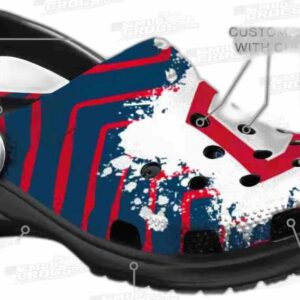Cleveland Guardians MLB Crocs Clogs - Zigzag Paint Burst Baseball Fan Footwear 4