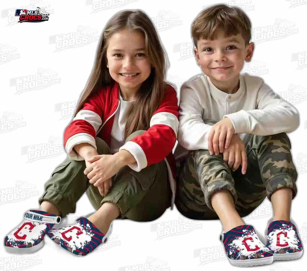 Cleveland Guardians Red C Splash Crocs – Personalized Name Baseball Clogs Cleveland Guardians Red C Splash Crocs – Personalized Name Baseball Clogs