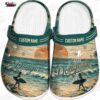 Los Angeles Dodgers Blue Red Paint Burst Crocs – Custom Name Baseball Clogs