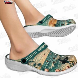 Los Angeles Dodgers MLB Crocs Clogs - Wave Scene Fir Green Baseball Fan Footwear 1