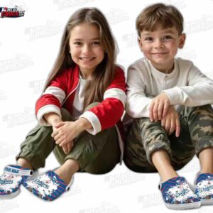 Los Angeles Dodgers MLB Crocs Clogs - Zigzag Paint Burst Baseball Fan Footwear 7