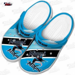 Miami Marlins MLB Crocs Clogs - Vibrant Dual Tone Baseball Fan Footwear 3