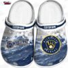 Milwaukee Brewers Sunset Surf Custom Name Crocs – Fir Green Coastal Baseball Clogs Milwaukee Brewers Sunset Surf Custom Name Crocs – Fir Green Coastal Baseball Clogs