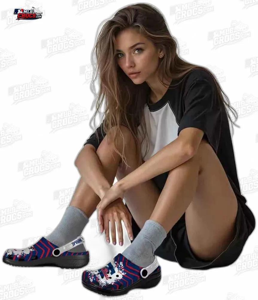 Philadelphia Phillies Liberty Bell Paint Burst Crocs – Custom Name Baseball Clogs Philadelphia Phillies Liberty Bell Paint Burst Crocs – Custom Name Baseball Clogs
