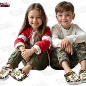Pittsburgh Pirates MLB Crocs Clogs - Zigzag Paint Burst Baseball Fan Footwear 7