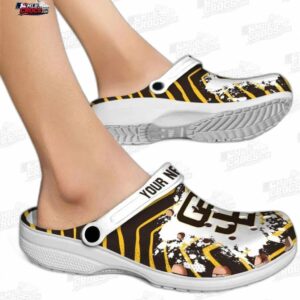 San Diego Padres MLB Crocs Clogs - Zigzag Paint Burst Baseball Fan Footwear 1