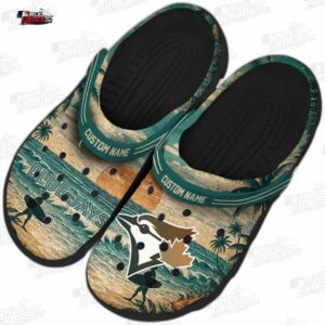 Toronto Blue Jays MLB Crocs Clogs - Wave Scene Fir Green Baseball Fan Footwear 3