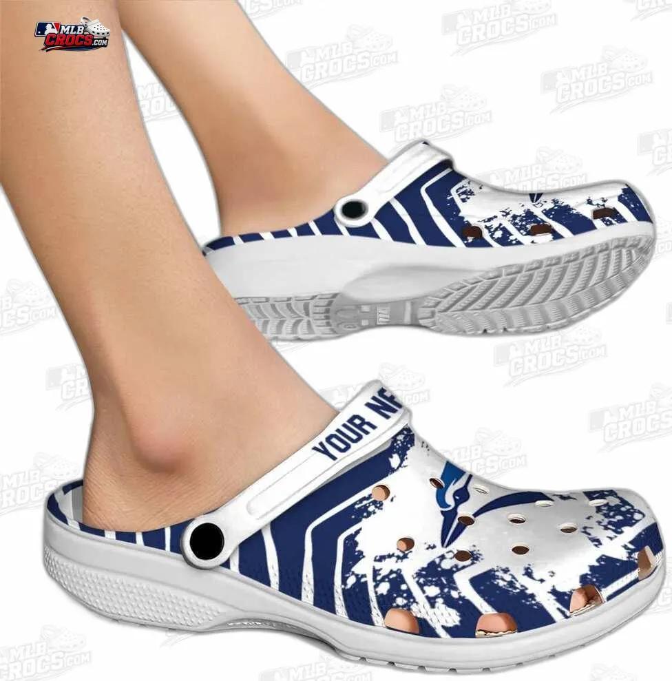Toronto Blue Jays Maple Leaf Splash Crocs – Custom Name Baseball Clogs Toronto Blue Jays Maple Leaf Splash Crocs – Custom Name Baseball Clogs