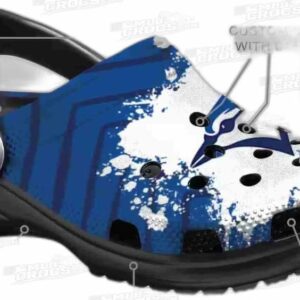 Toronto Blue Jays MLB Crocs Clogs - Zigzag Paint Burst Baseball Fan Footwear 4